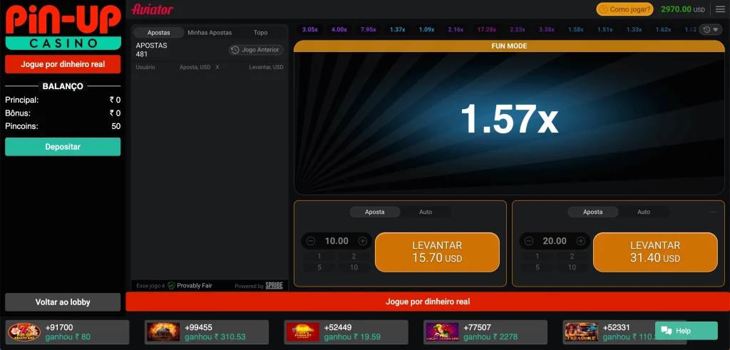 Jogo do Aviãozinho (Aviator) - Apostas com prêmios em dinheiro no